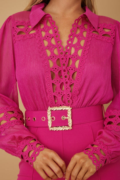 Close-up of product showing fabric texture and finish