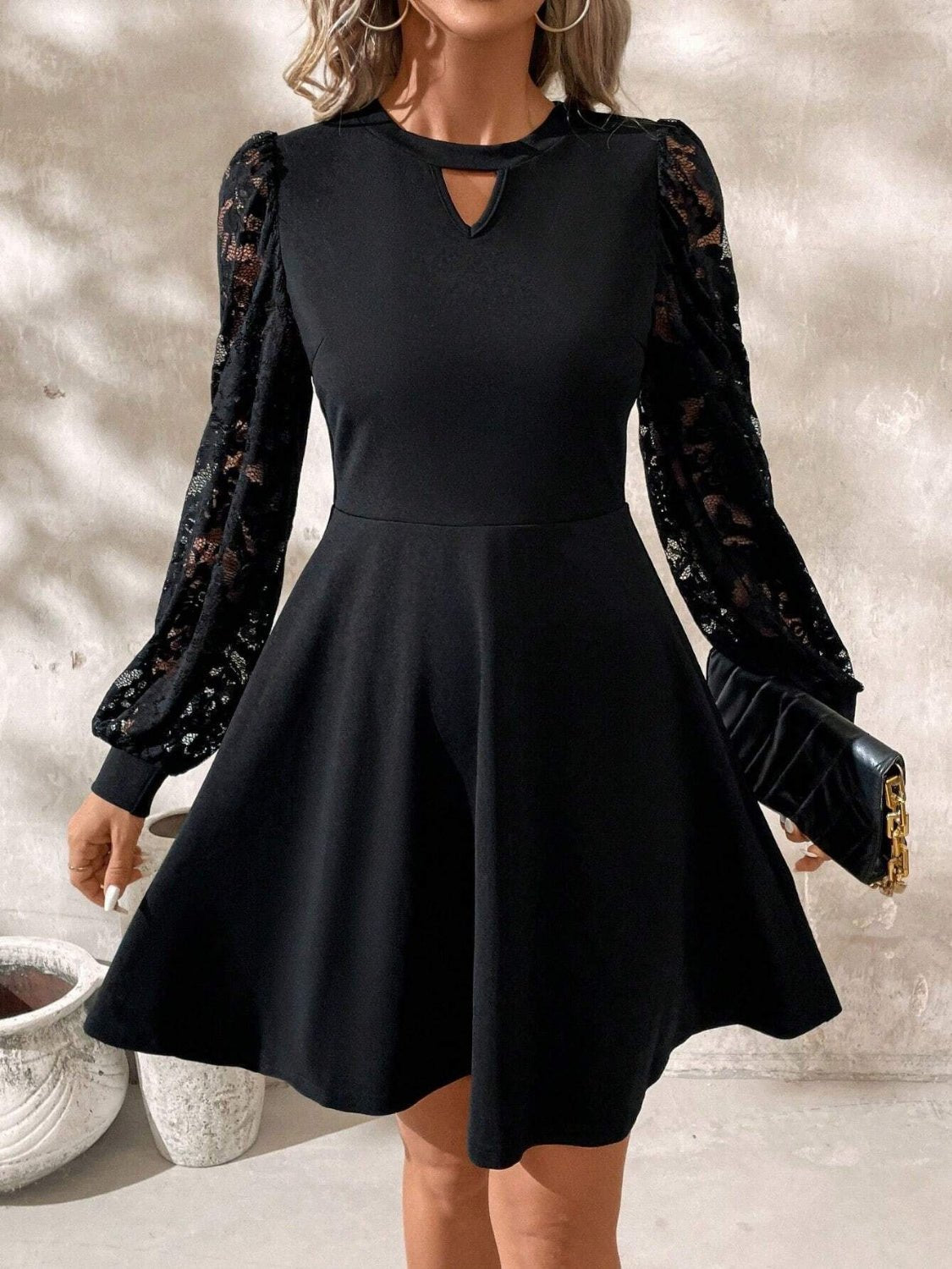 Back view of product with easy, flowy drape