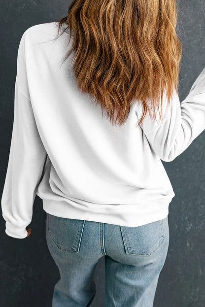 JOY Round Neck Long Sleeve Sweatshirt