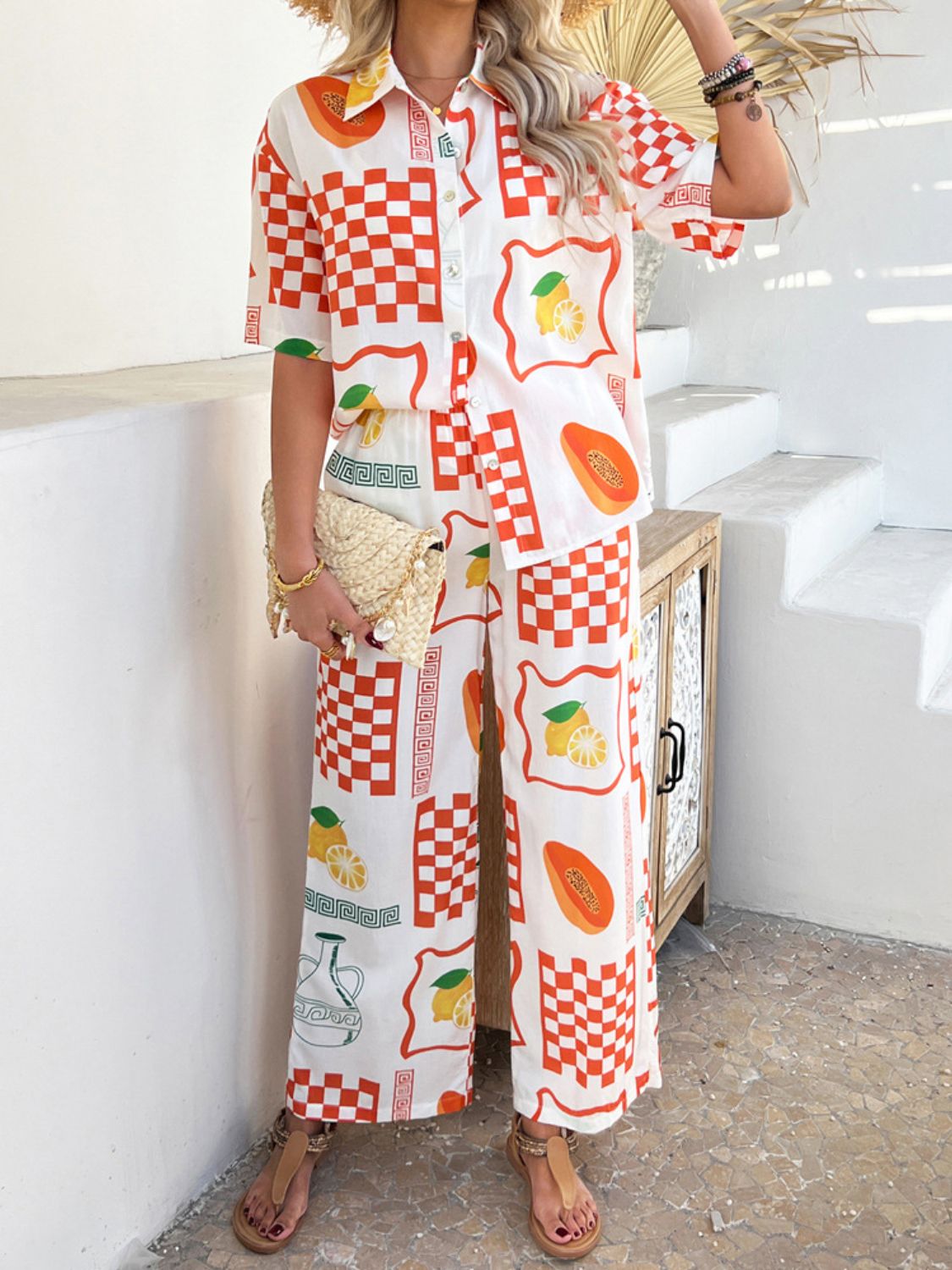 Lifestyle image of product styled for a chic daytime look