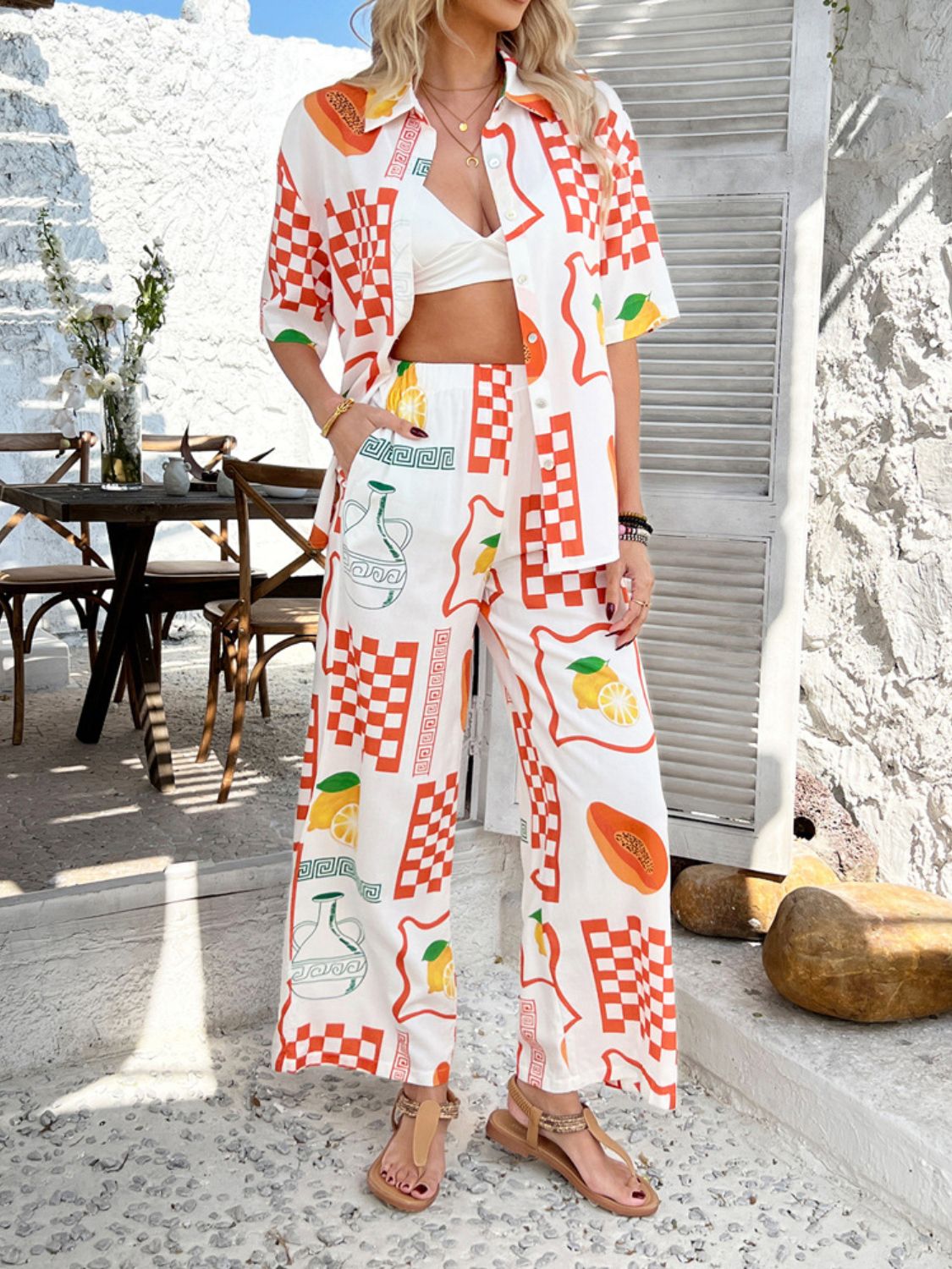 Lifestyle image of product styled for a chic daytime look