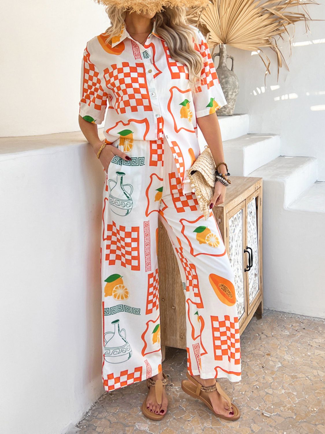 Lifestyle image of product styled for a chic daytime look