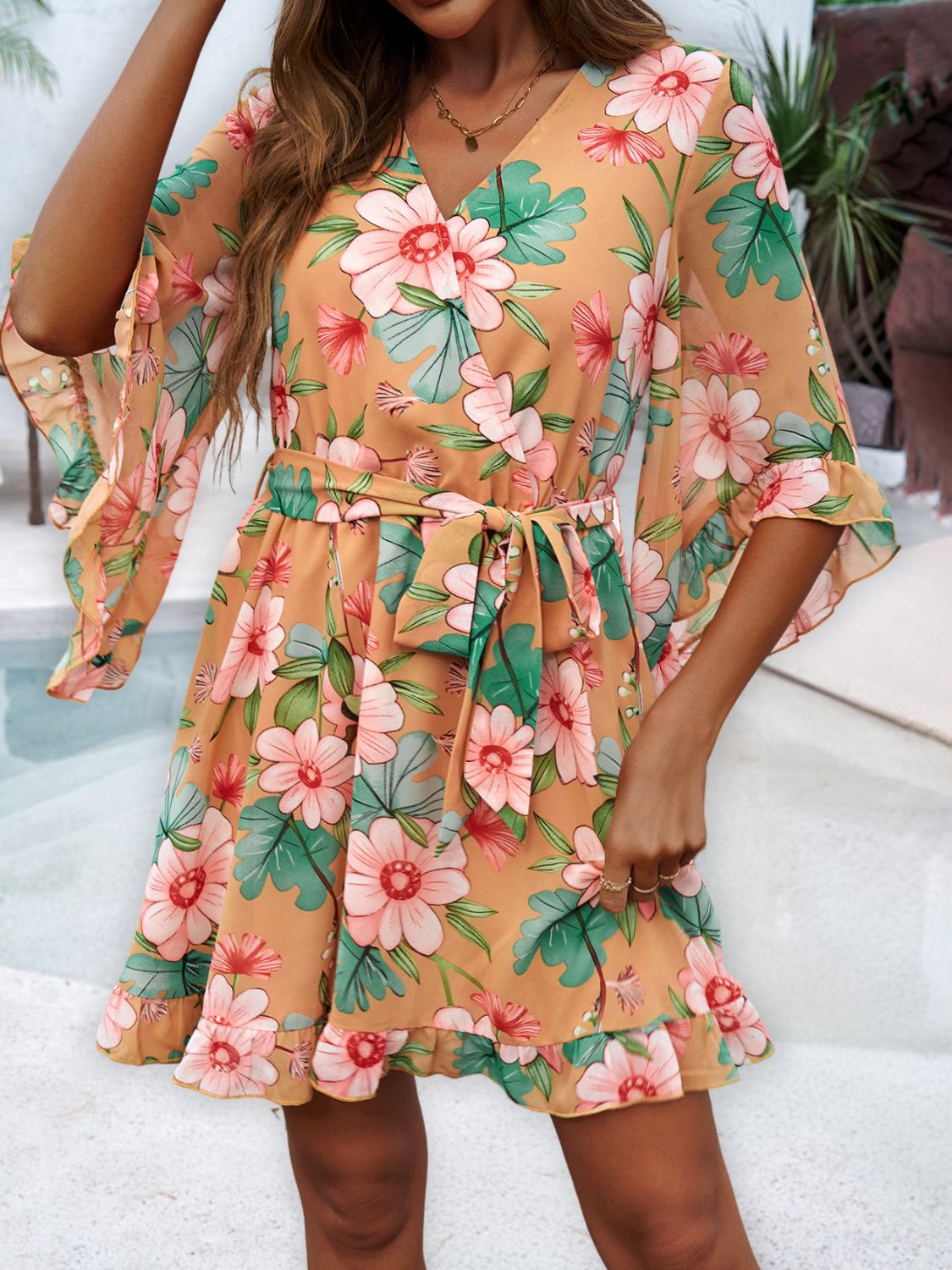 Lifestyle image of product styled for a chic daytime look