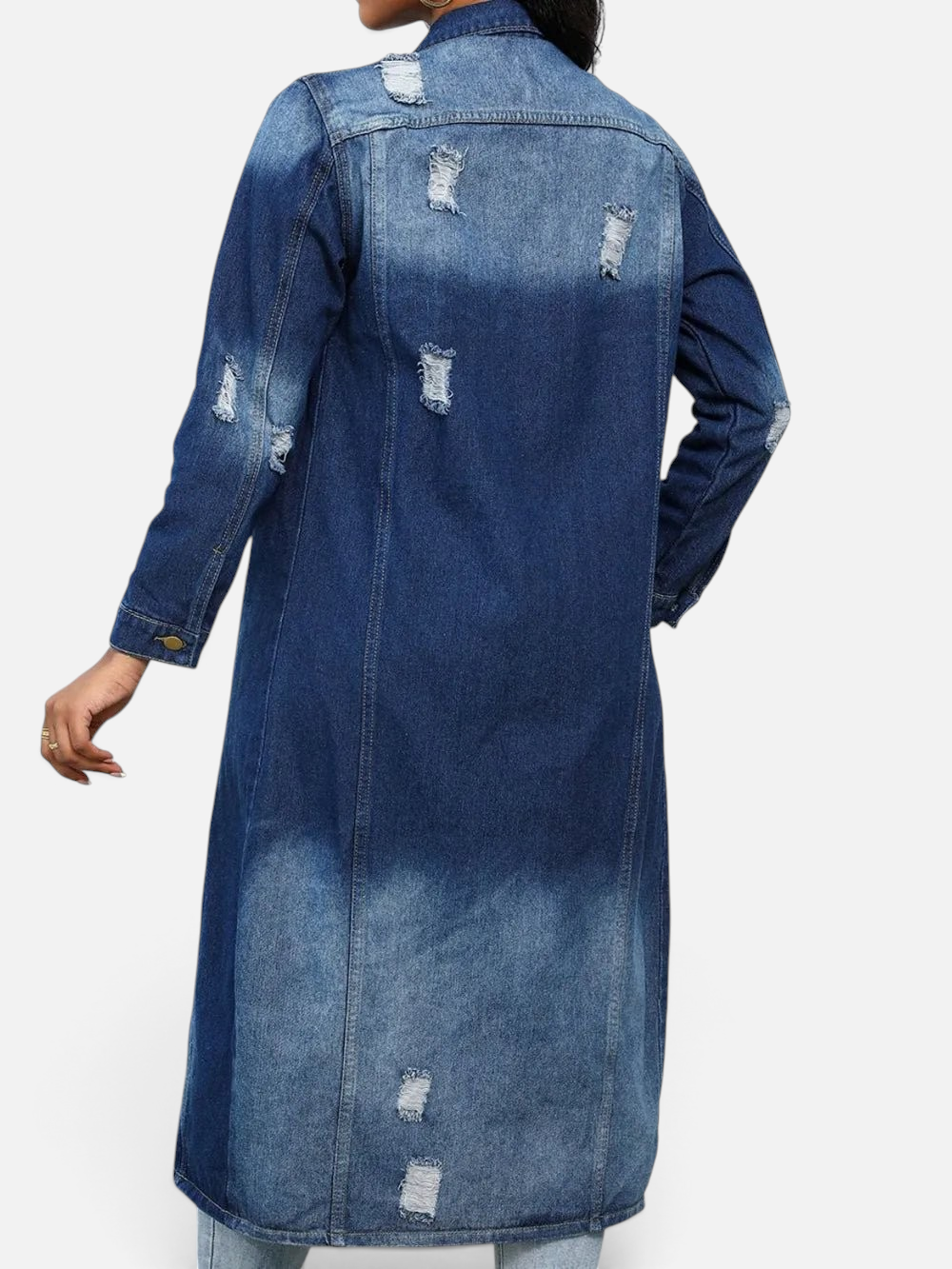 Back view of product with easy, flowy drape