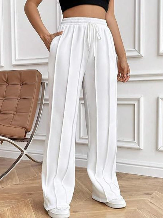 Drawstring Wide Leg Pants with Pockets - Rochelle's House LLC