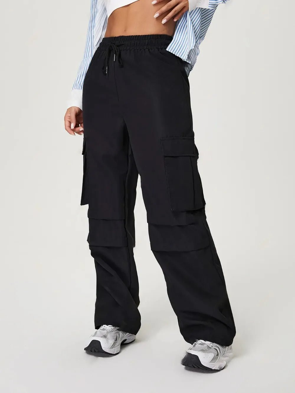 Drawstring Wide Leg Pants - Rochelle's House LLC
