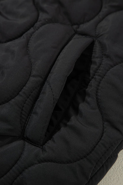 Drawstring Zip Up Hooded Vest Coat - Rochelle's House LLC