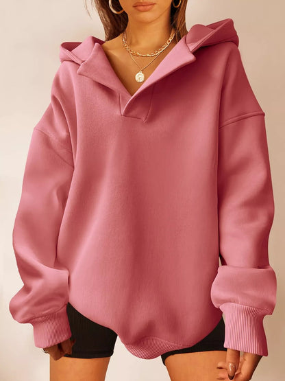 Dropped Shoulder Long Sleeve Sweatshirt - Rochelle's House LLC