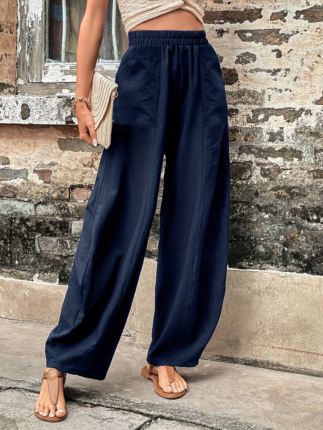 Lifestyle image of product styled for a chic daytime look