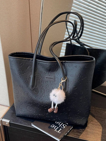 Embossed Pattern Tote Bag - Rochelle's House LLC