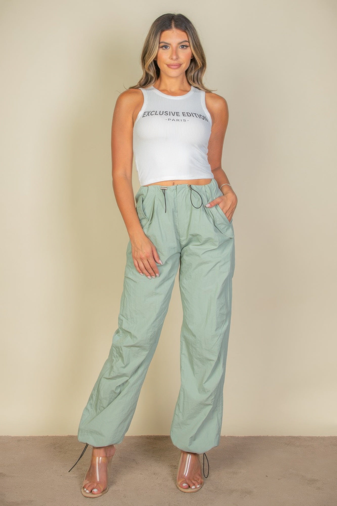 Lifestyle image of product styled for a chic daytime look