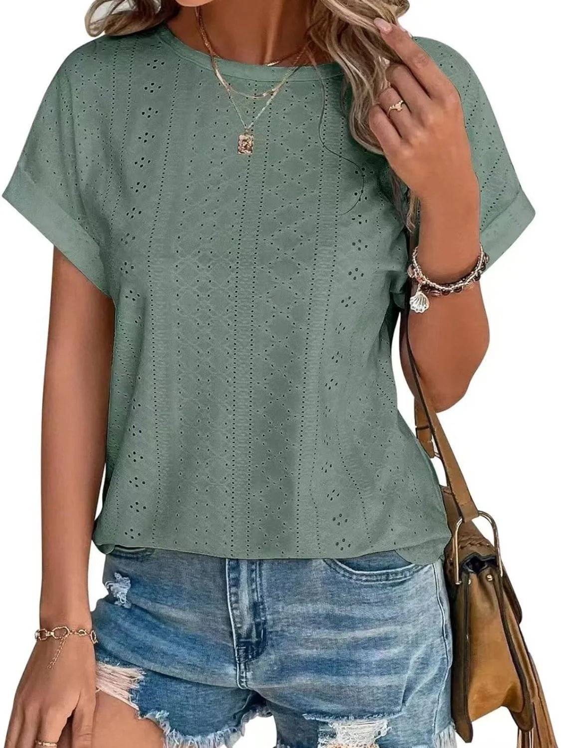 Lifestyle image of product styled for a chic daytime look