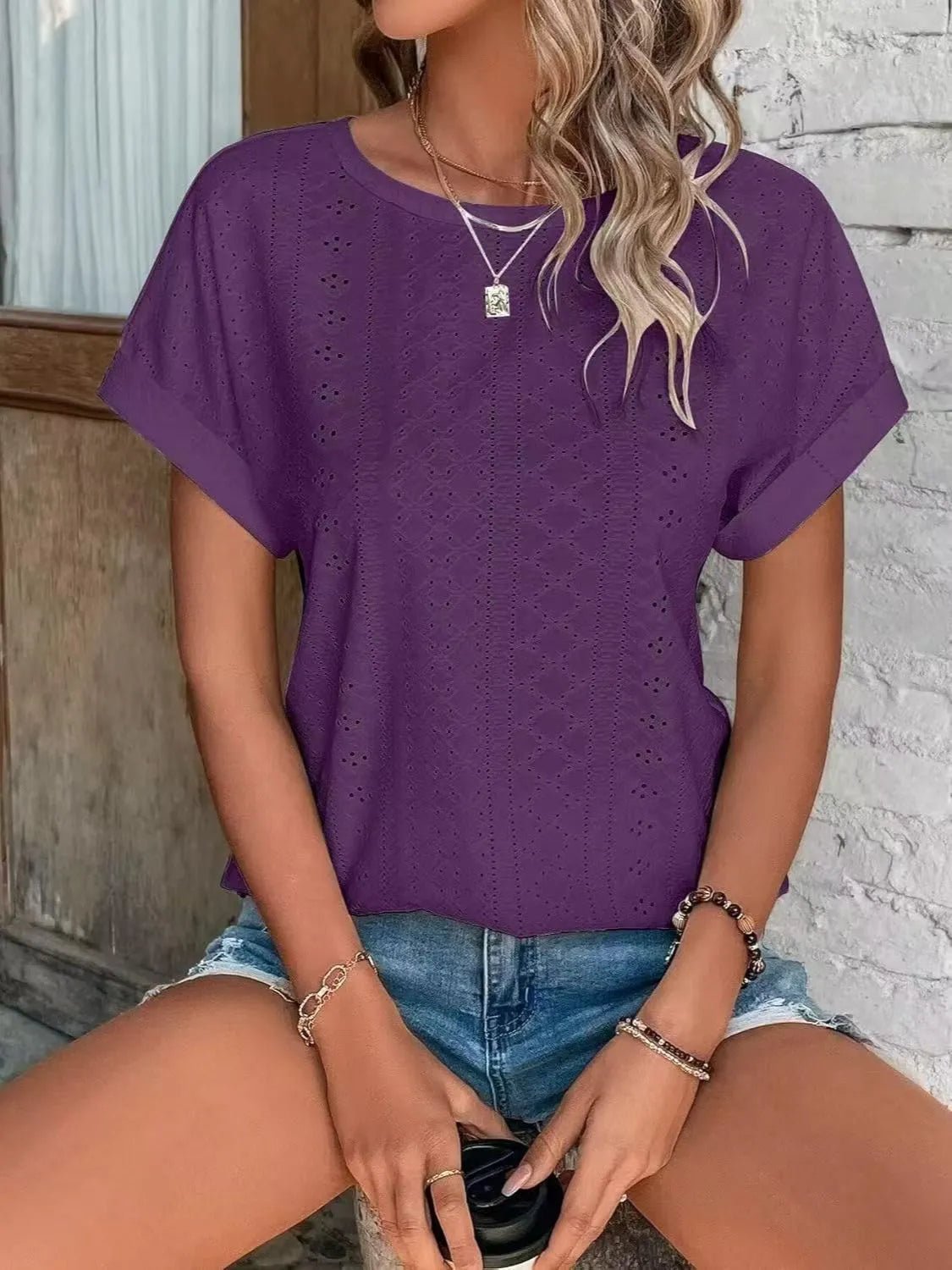 Lifestyle image of product styled for a chic daytime look