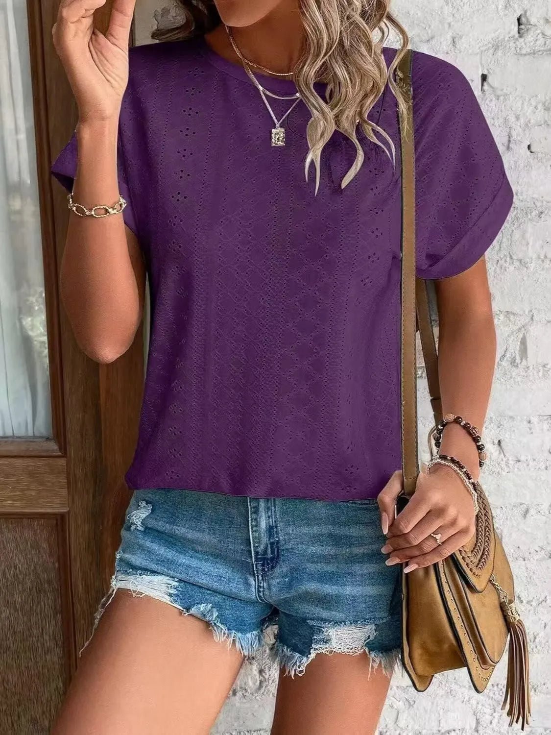 Lifestyle image of product styled for a chic daytime look