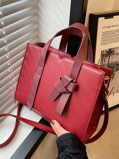 Faux Leather Tote Bag - Rochelle's House LLC