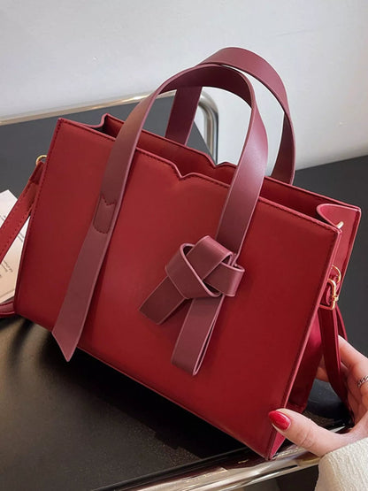 Faux Leather Tote Bag - Rochelle's House LLC