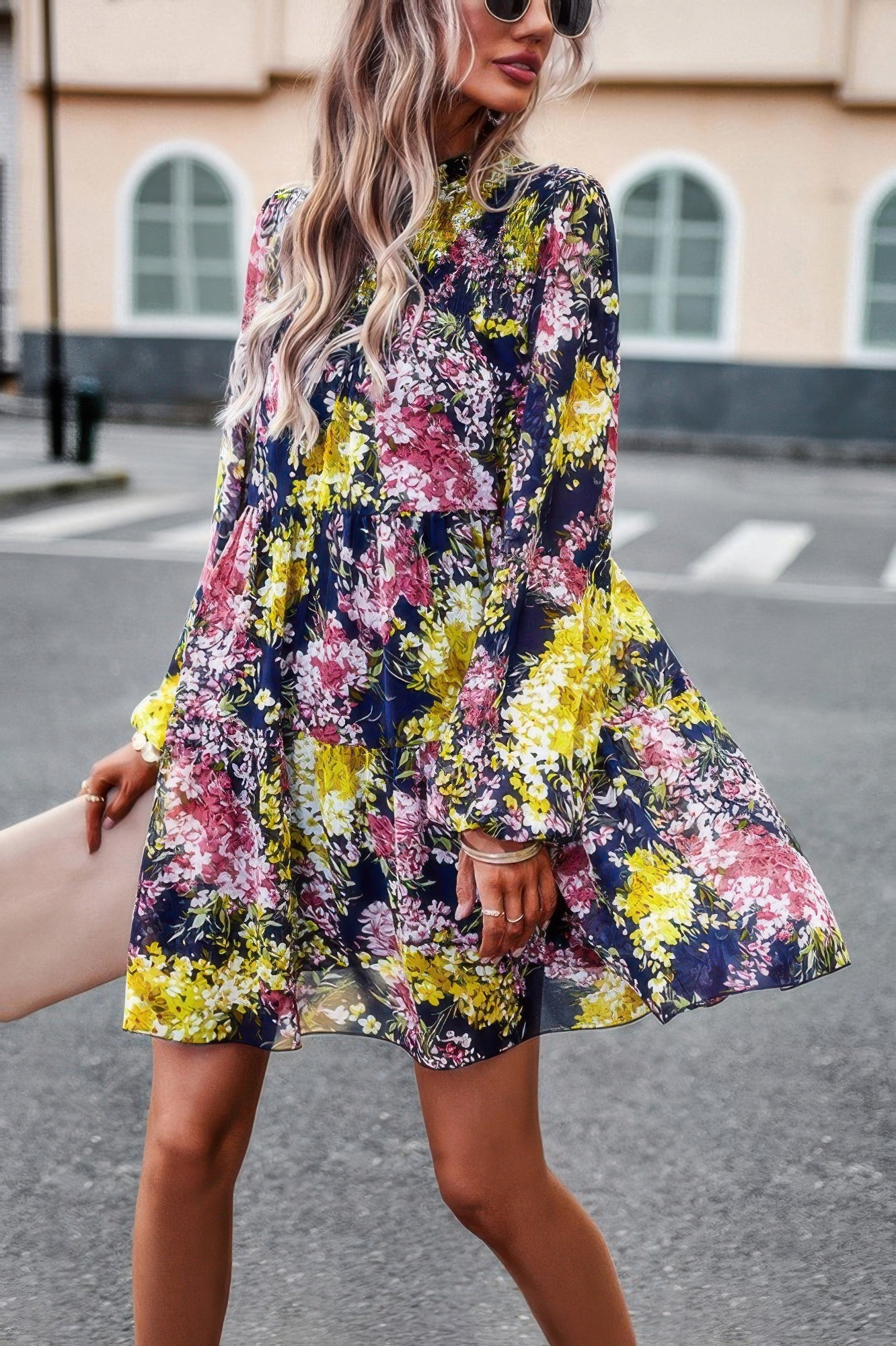 Lifestyle image of product styled for a chic daytime look