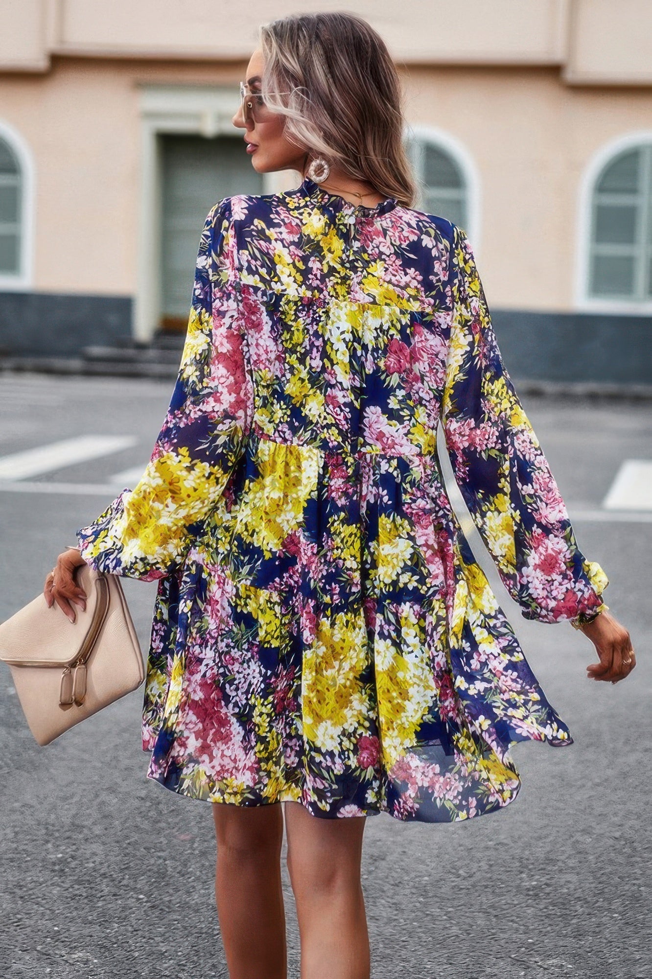 Lifestyle image of product styled for a chic daytime look