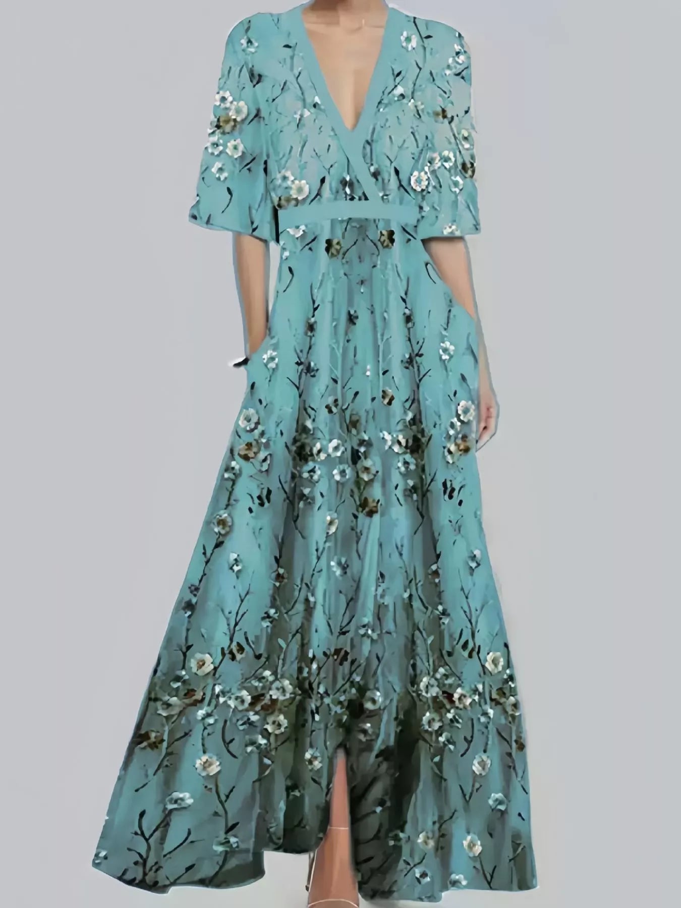 Side view of product highlighting flattering shape and movement