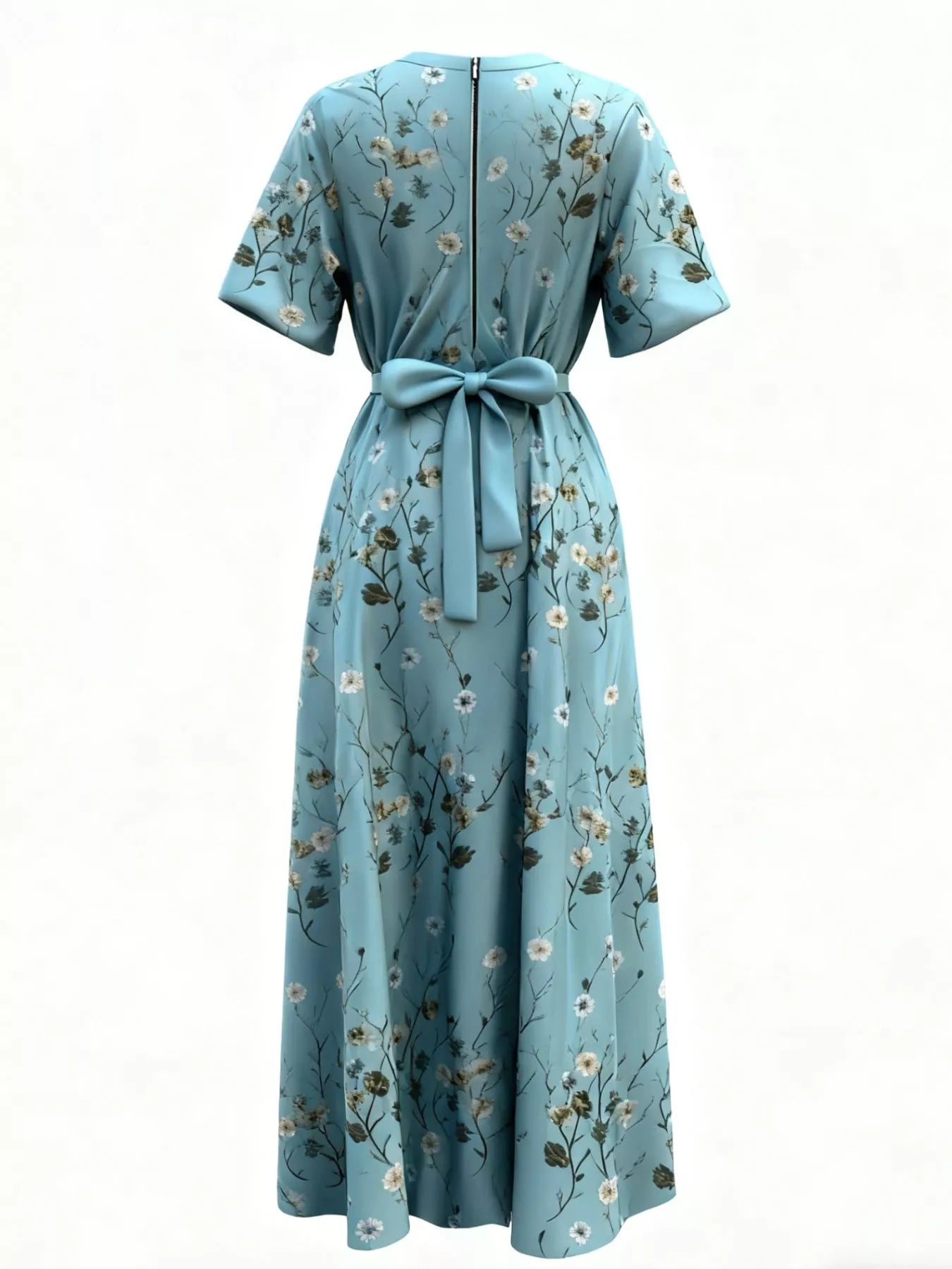 Back view of product with easy, flowy drape