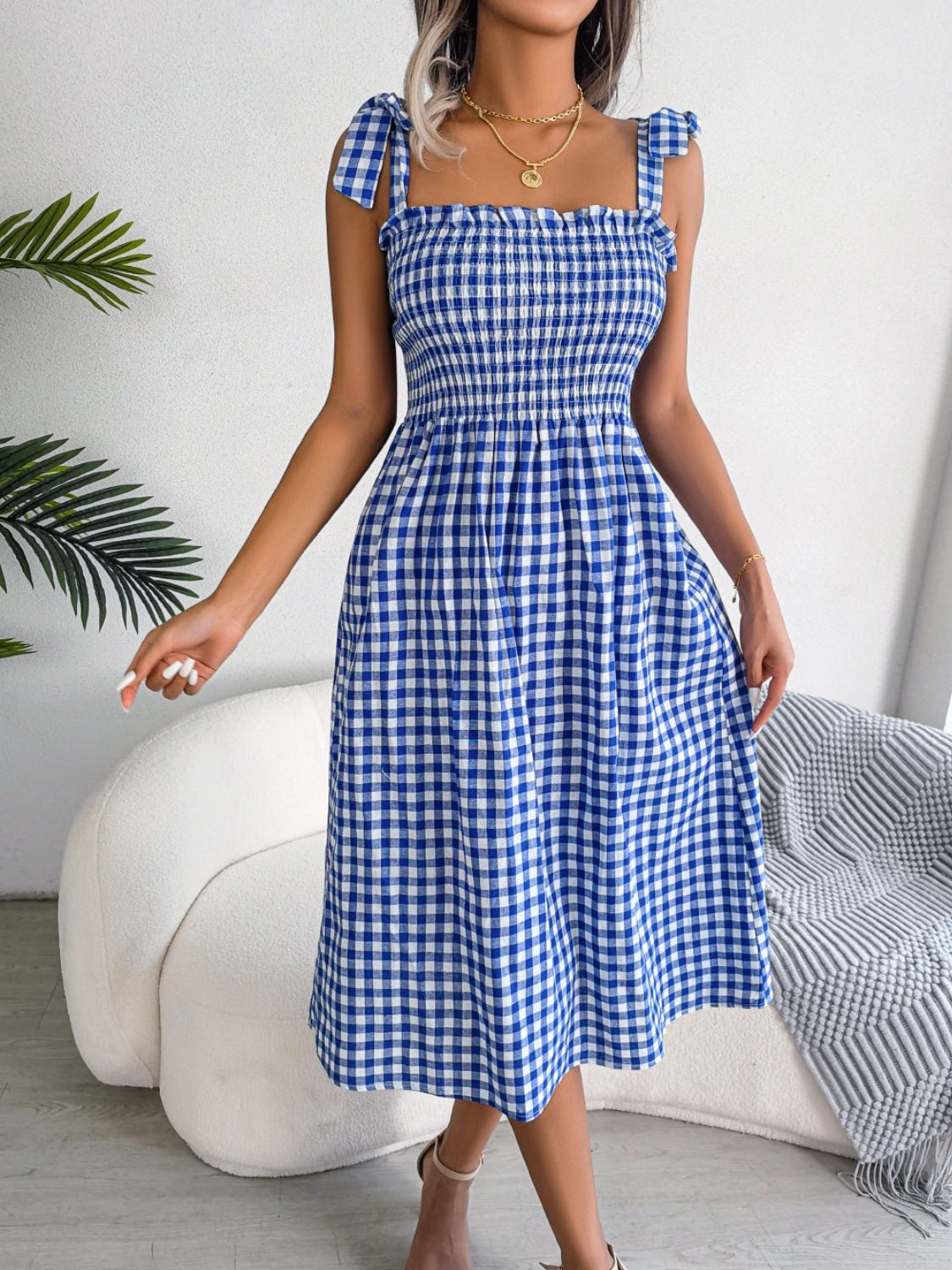 Lifestyle image of product styled for a chic daytime look