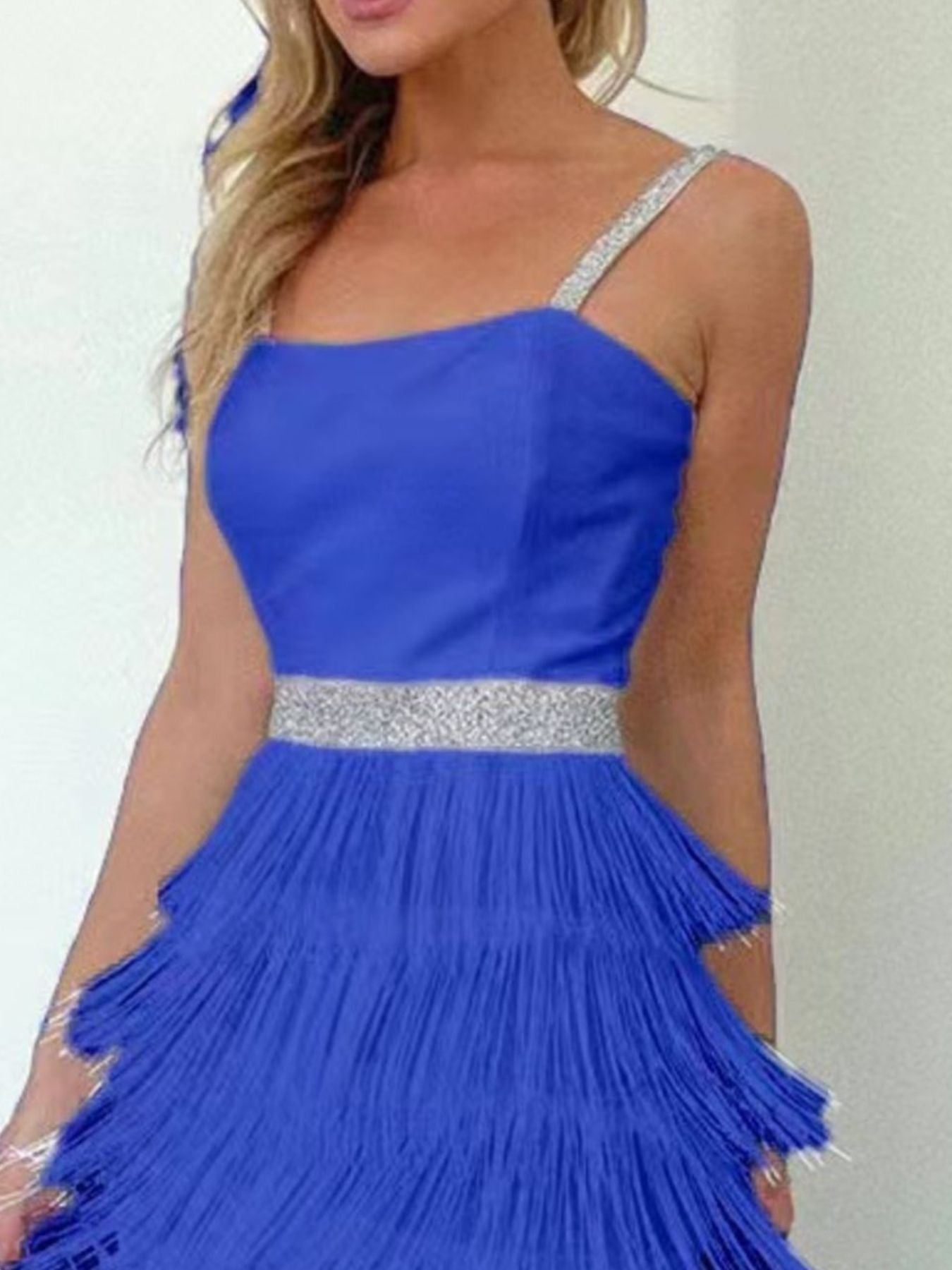 Fringe Trim Cami Mini Dress - Rochelle's House LLC