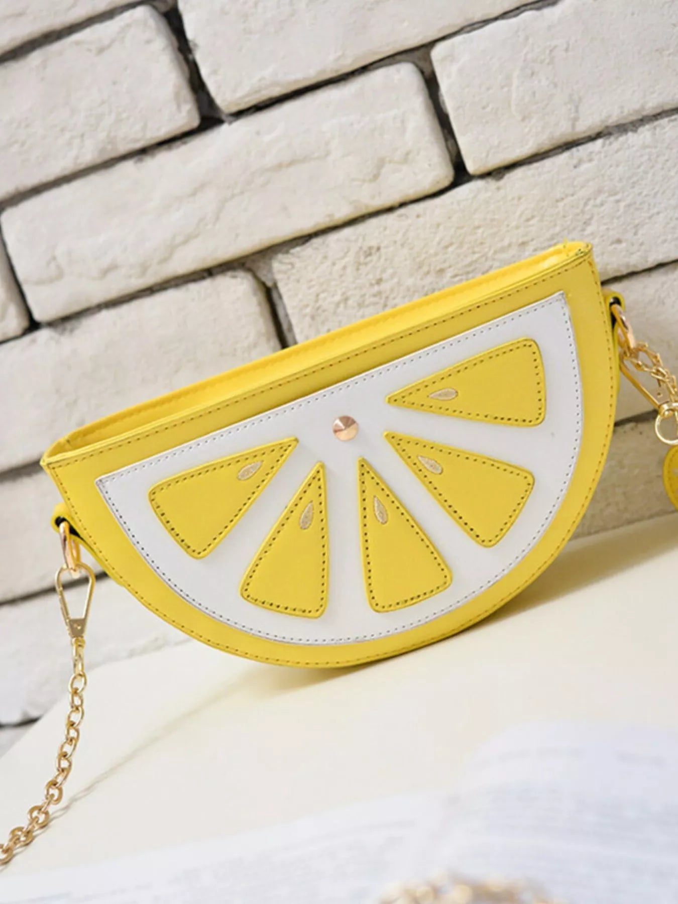 Fruit - Shaped Crossbody Bag with Chain Strap - Rochelle's House LLC