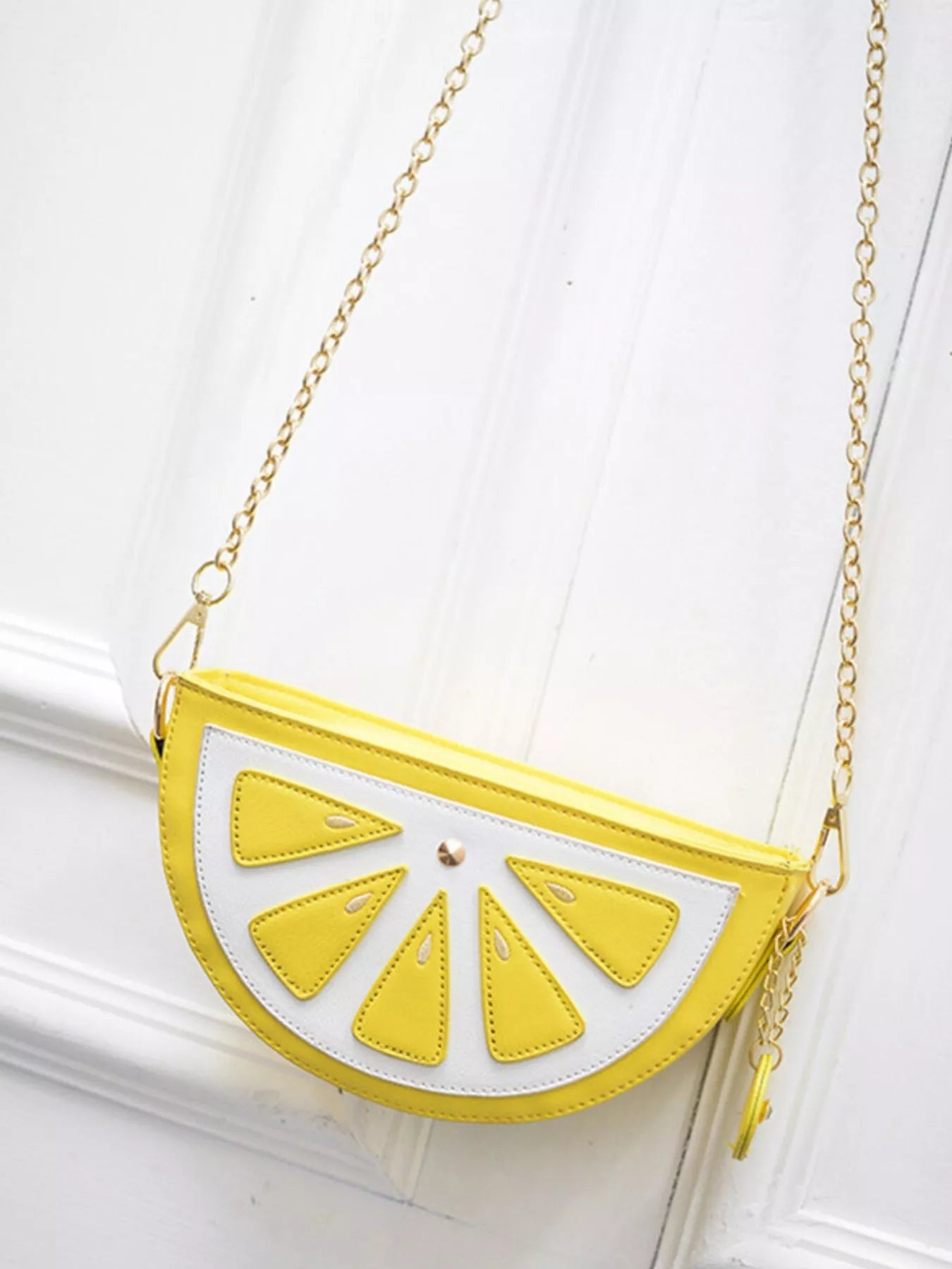 Fruit - Shaped Crossbody Bag with Chain Strap - Rochelle's House LLC
