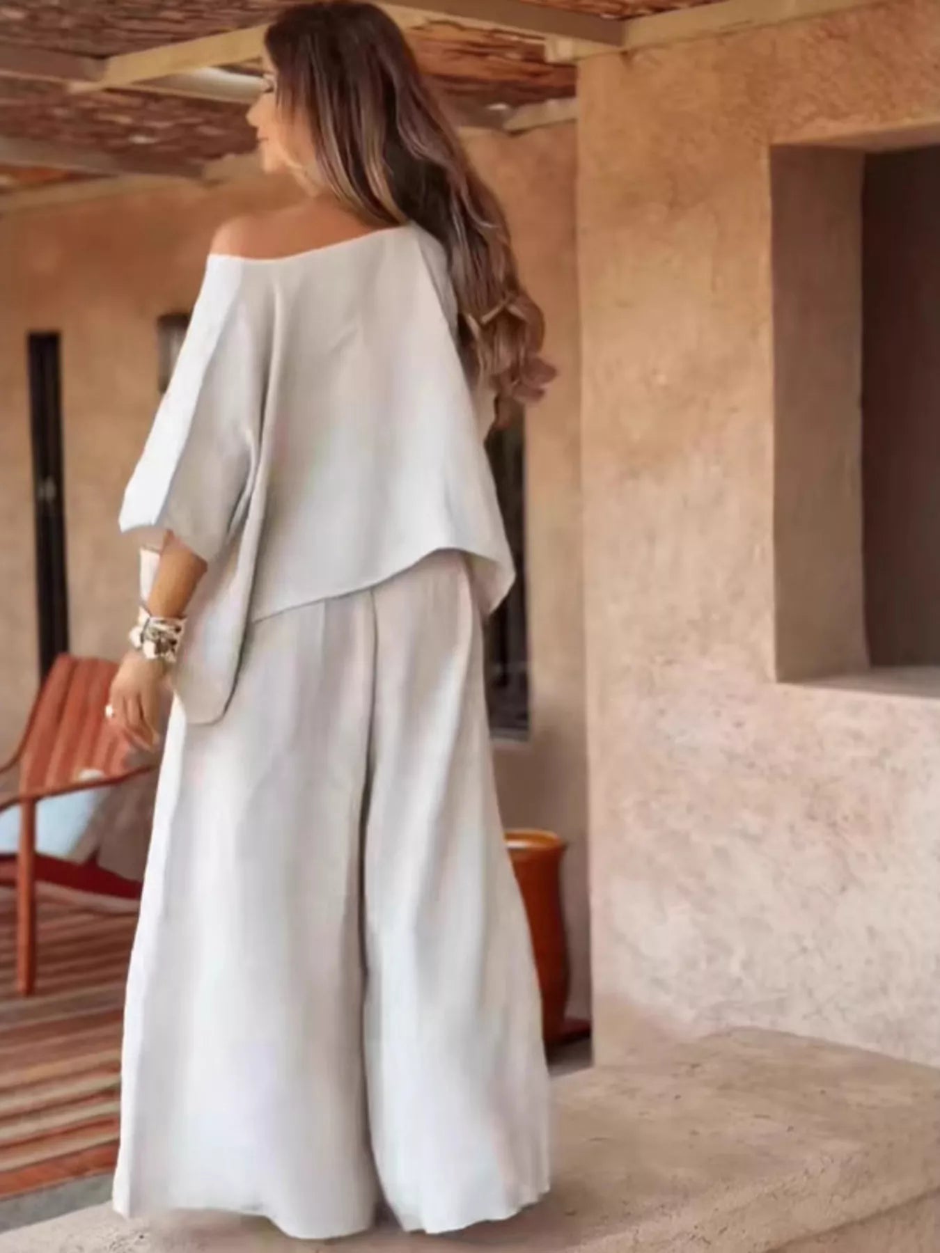 Lifestyle image of product styled for a chic daytime look