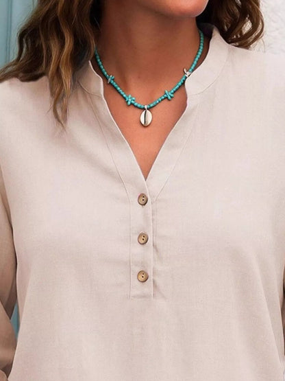 Back view of product with easy, flowy drape