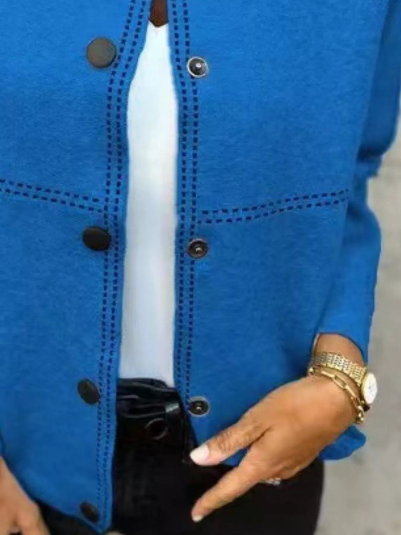 Lifestyle image of product styled for a chic daytime look