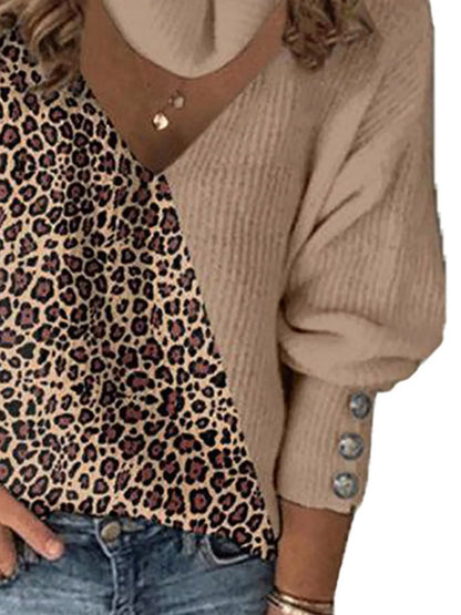 Full Size Color Block Turtleneck Sweater Plus Size - Rochelle's House LLC