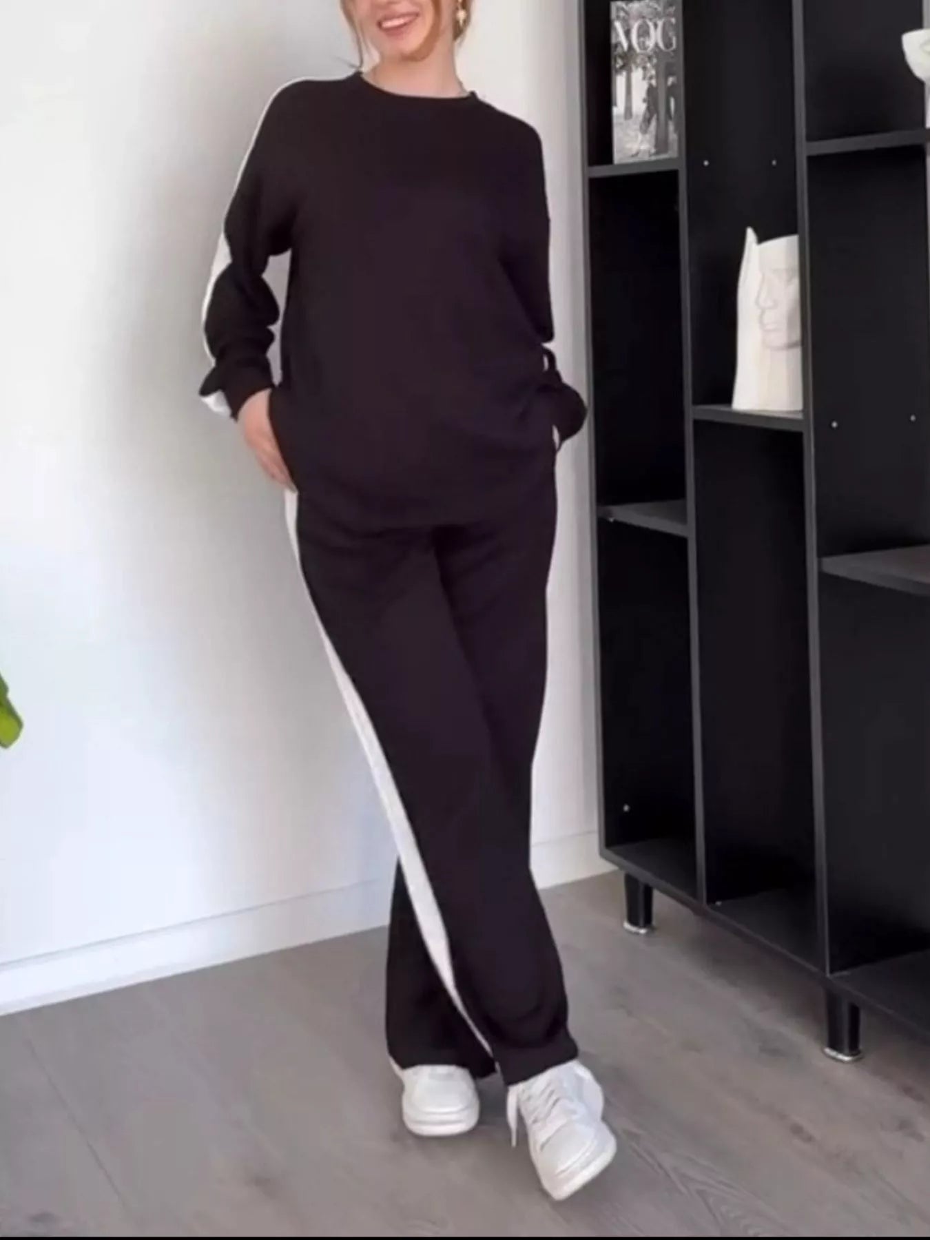 Back view of product with easy, flowy drape