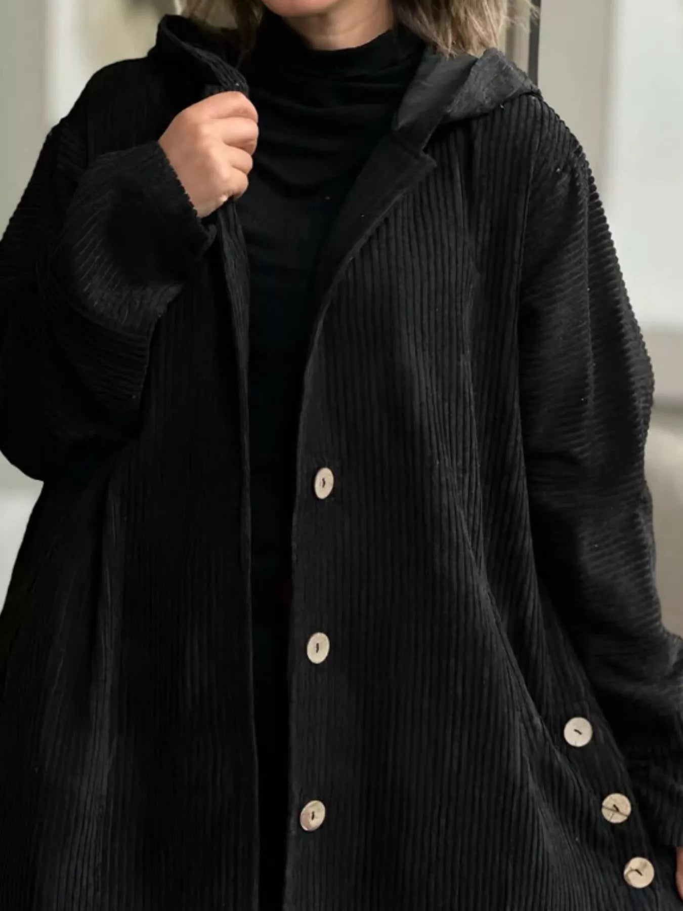 Close-up of product showing fabric texture and finish