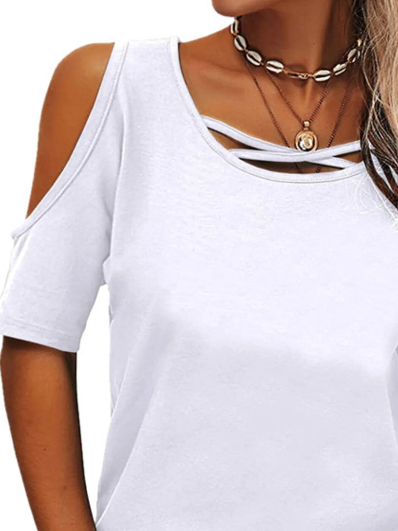 Lifestyle image of product styled for a chic daytime look