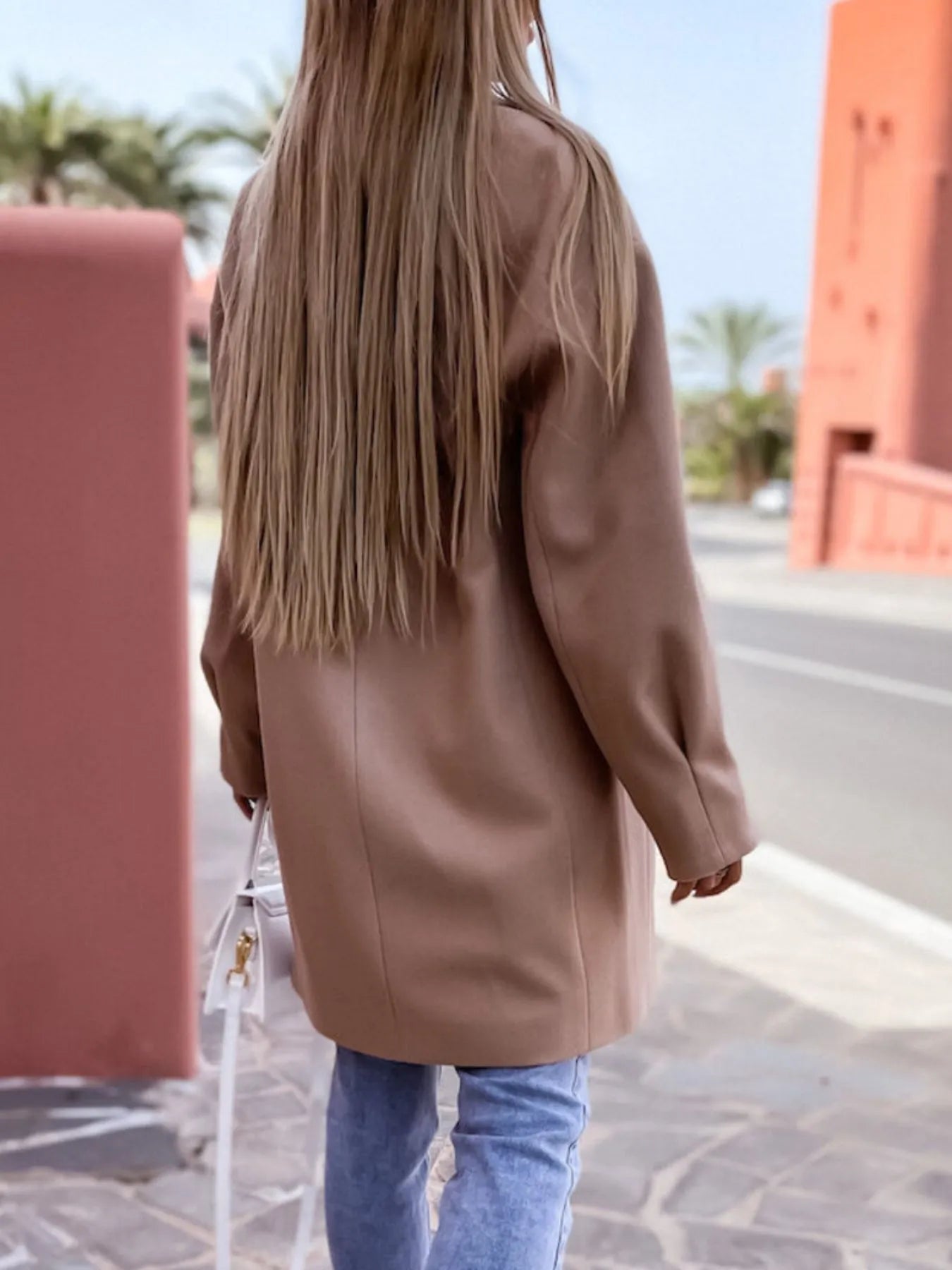 Lifestyle image of product styled for a chic daytime look