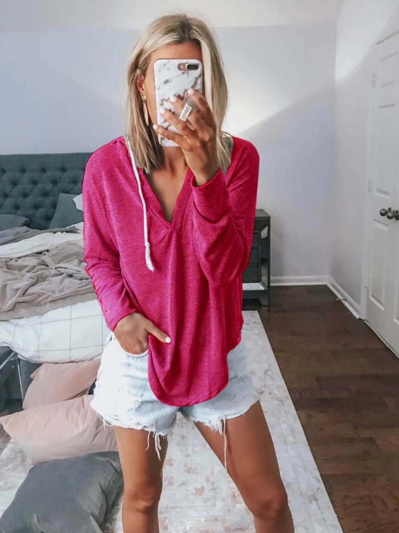 Lifestyle image of product styled for a chic daytime look