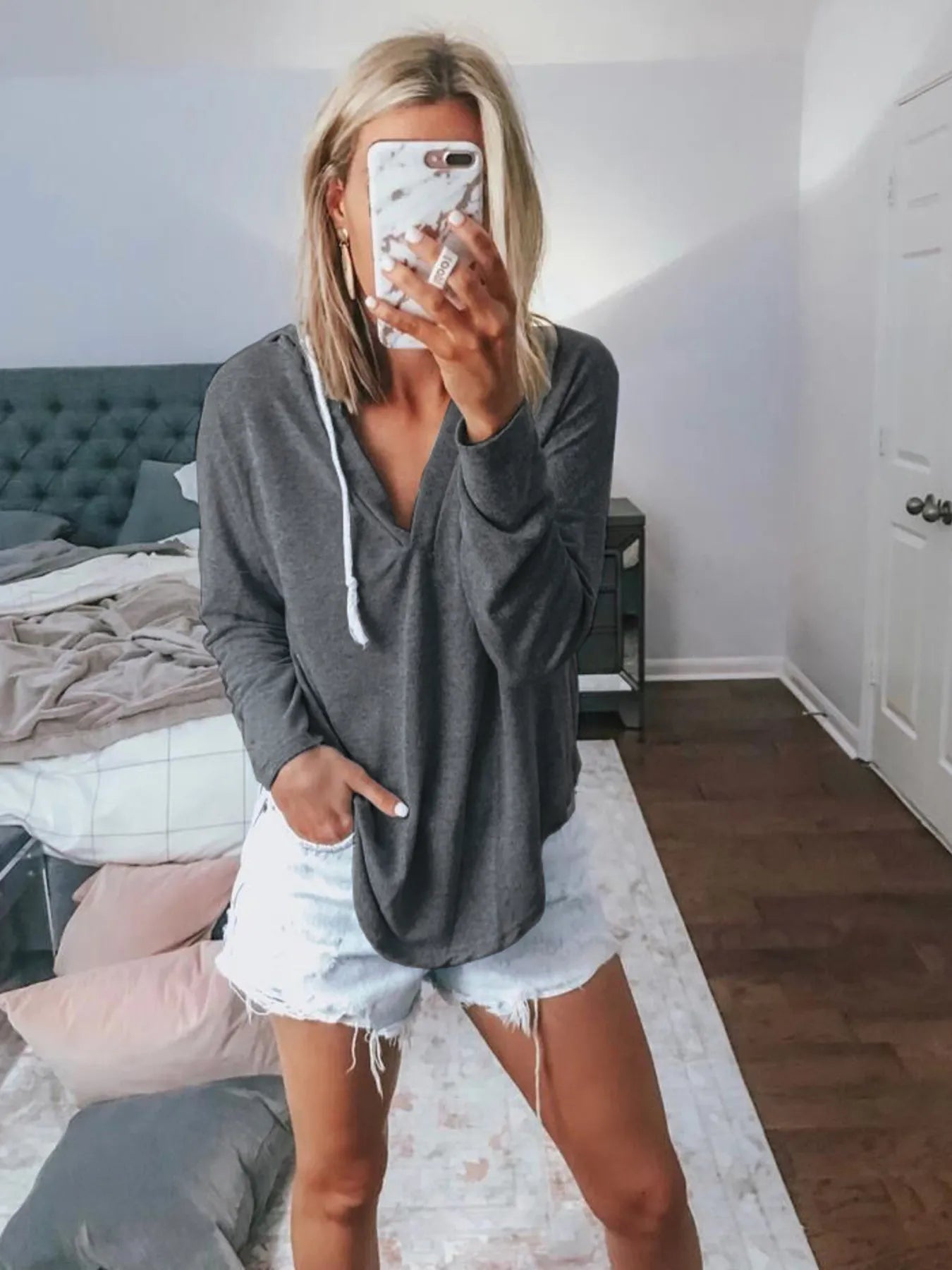 Lifestyle image of product styled for a chic daytime look