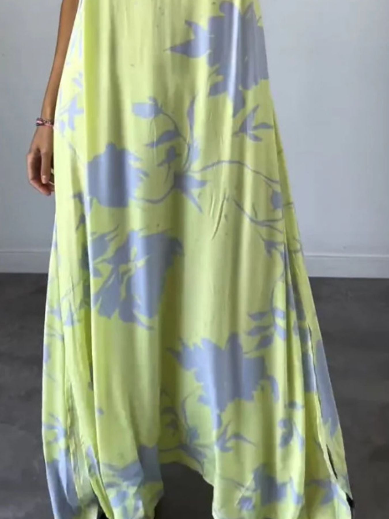 Full Size Floral Print Sleeveless Maxi Dress Plus Size - Rochelle's House LLC