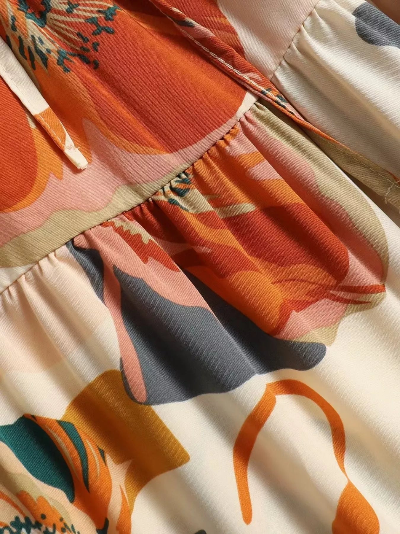 Full Size Floral Print Tiered Ruffle Midi Skirt Plus Size - Rochelle's House LLC