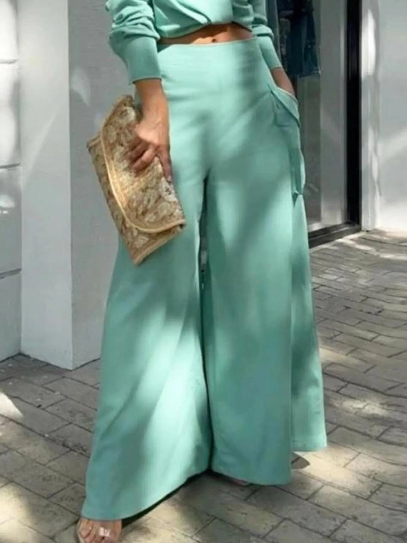 Lifestyle image of product styled for a chic daytime look