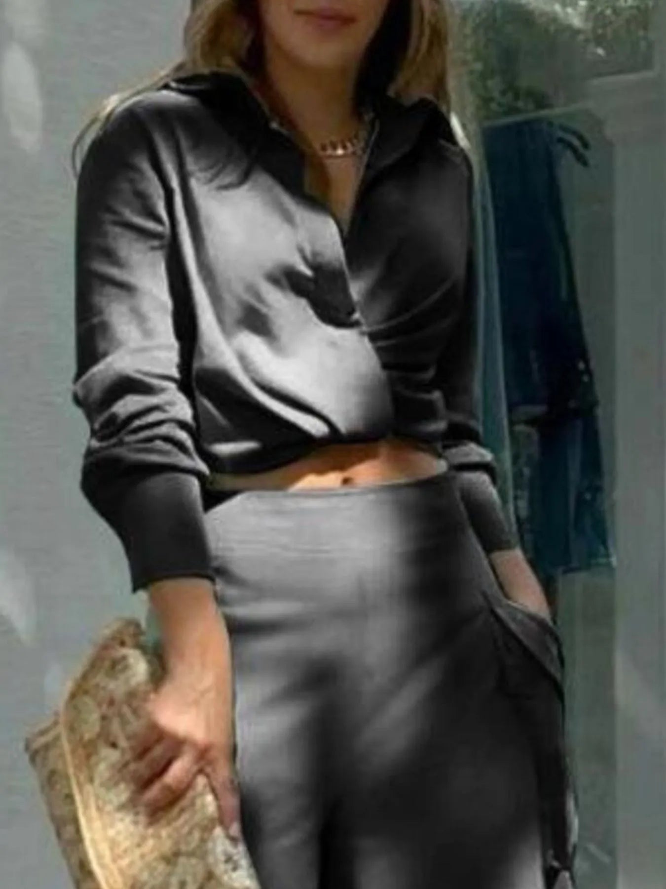 Lifestyle image of product styled for a chic daytime look