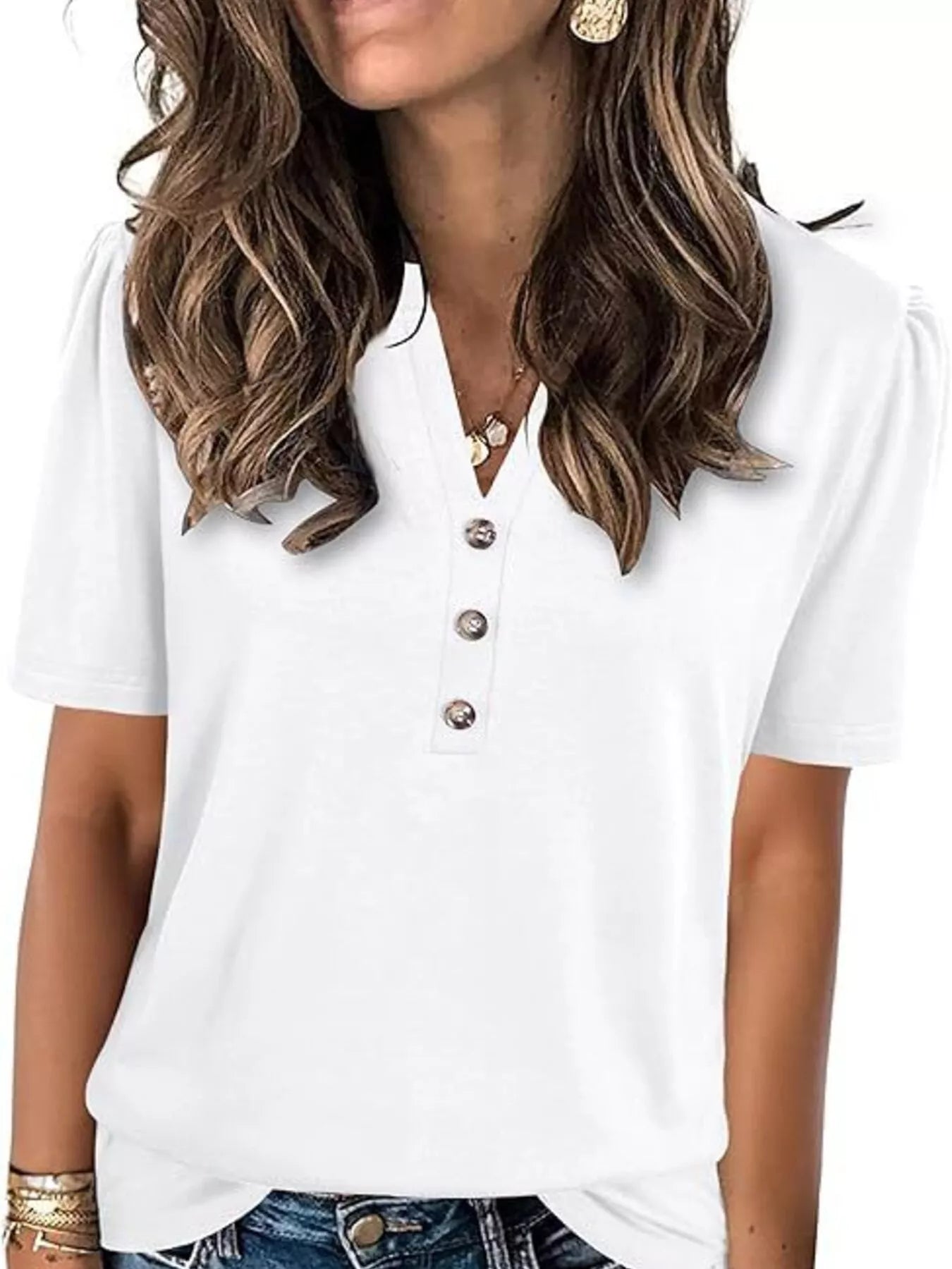Side view of product highlighting flattering shape and movement