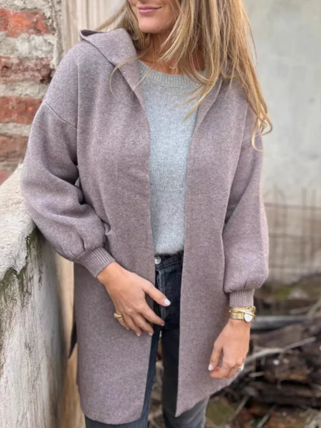 Lifestyle image of product styled for a chic daytime look