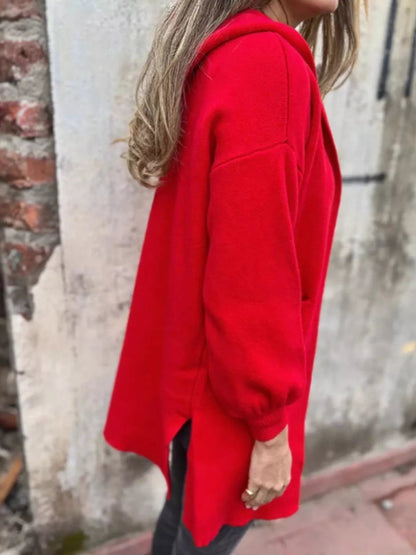 Side view of product highlighting flattering shape and movement