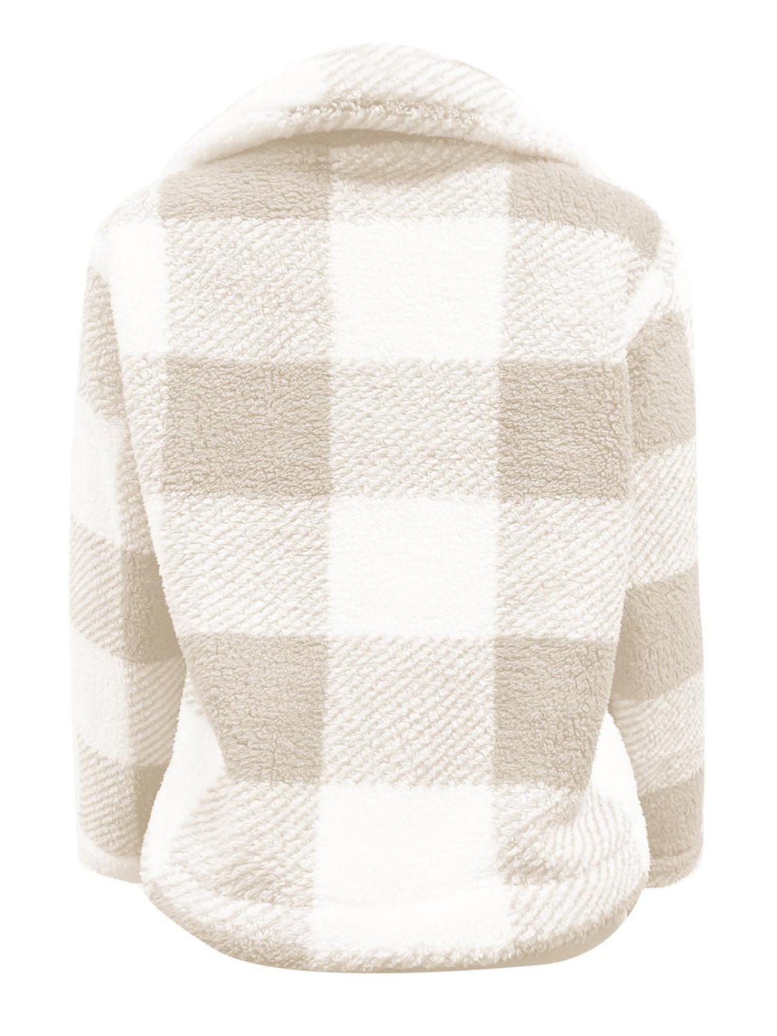 Full Size Plaid Zip Up Long Sleeve Jacket - Rochelle's House LLC