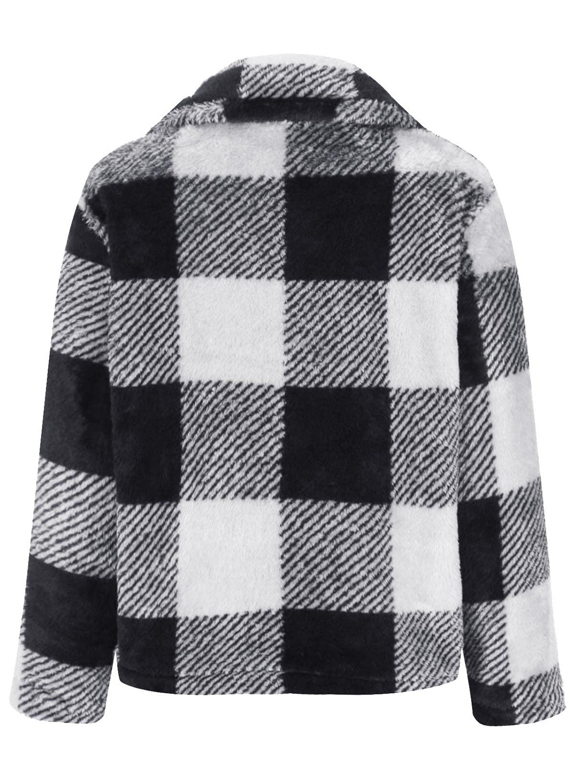 Full Size Plaid Zip Up Long Sleeve Jacket - Rochelle's House LLC