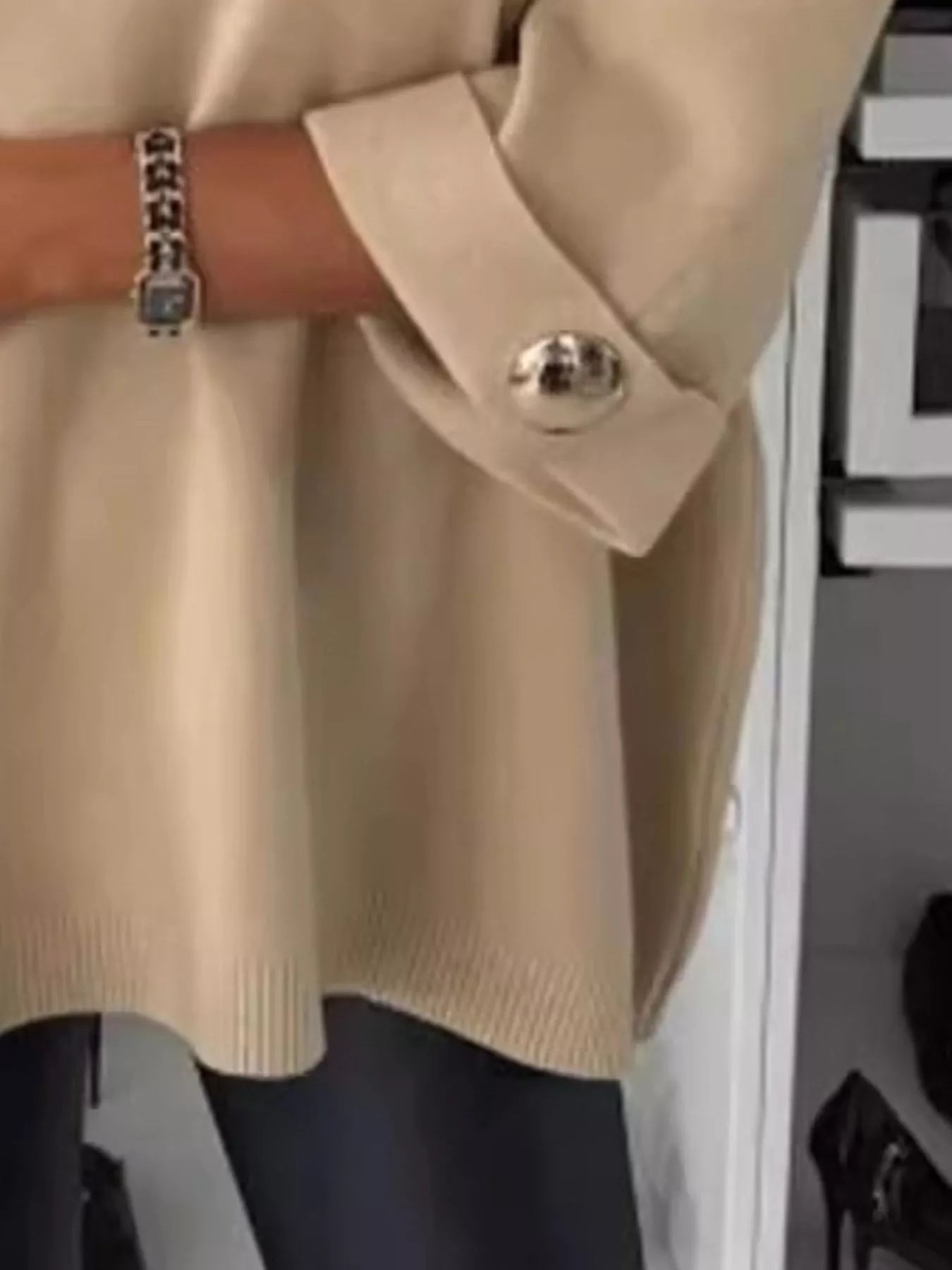 Full Size Round Neck Drop Shoulder Top with Ribbed Trim Plus Size - Rochelle's House LLC