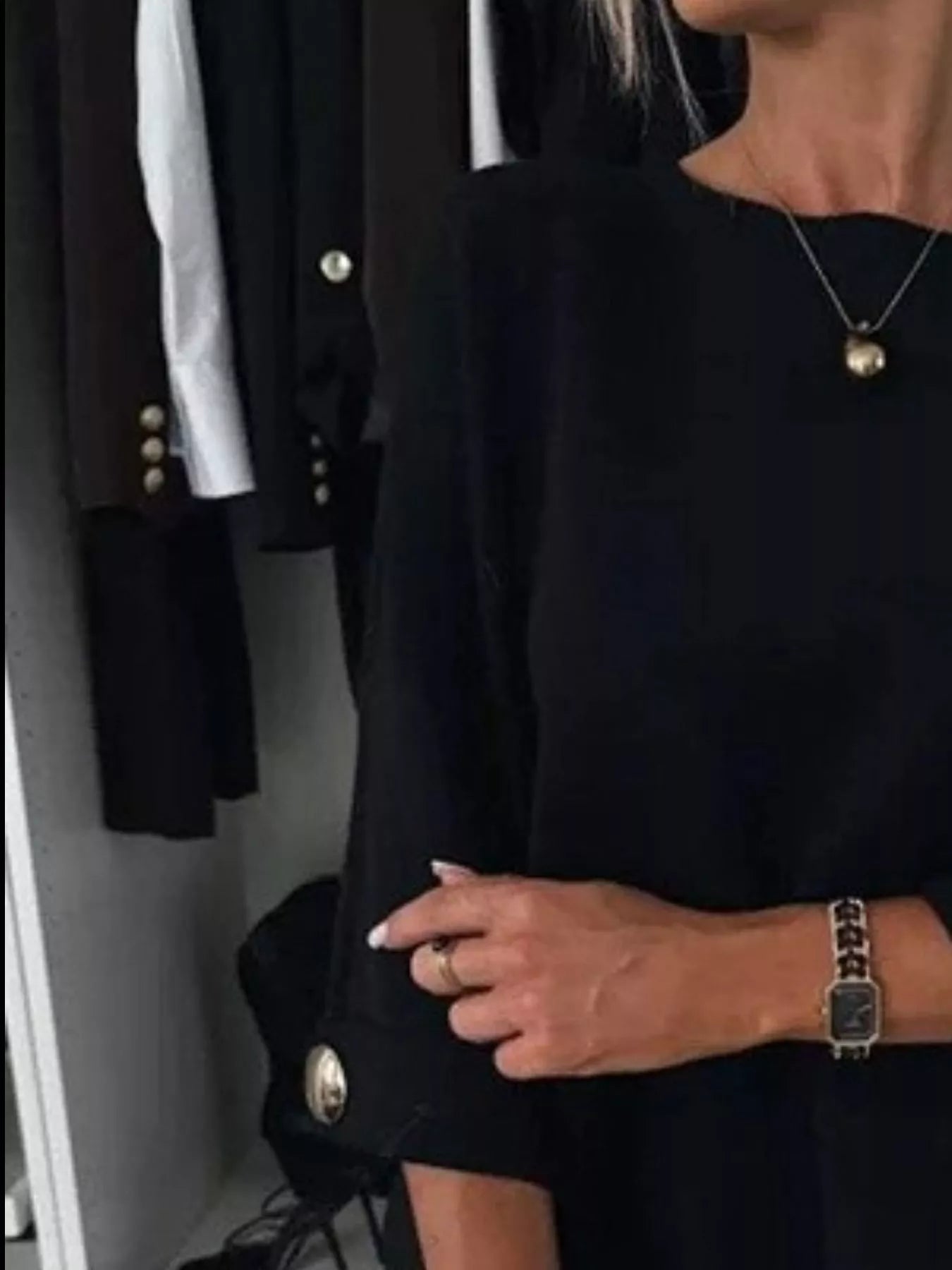 Full Size Round Neck Drop Shoulder Top with Ribbed Trim Plus Size - Rochelle's House LLC