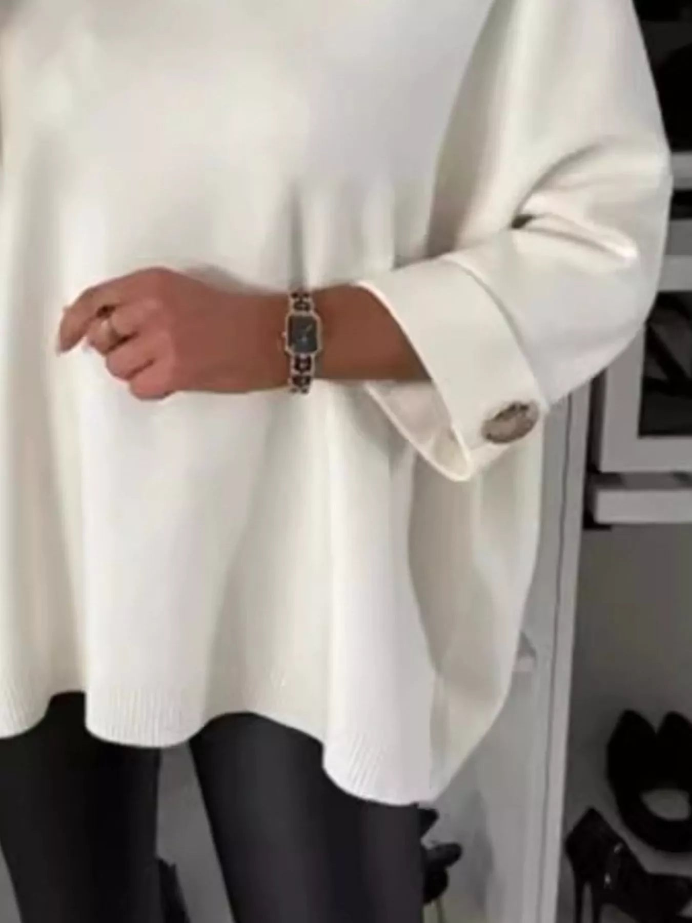 Full Size Round Neck Drop Shoulder Top with Ribbed Trim Plus Size - Rochelle's House LLC